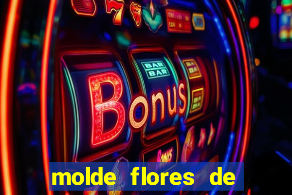 molde flores de papel para imprimir